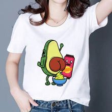 Load image into Gallery viewer, MAMACADO Women Graphic T shirts Fashion Summer T-shirts Funny Avocado Print Tees Short Sleeve Vintage Vogue Tshirts Girls