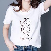 Load image into Gallery viewer, MAMACADO Women Graphic T shirts Fashion Summer T-shirts Funny Avocado Print Tees Short Sleeve Vintage Vogue Tshirts Girls
