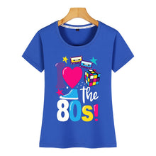 Load image into Gallery viewer, Tops T Shirt Women i love 80 nostalgic 1980 years  O-Neck Vintage Short Female Tshirt
