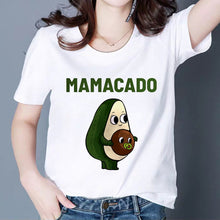 Load image into Gallery viewer, MAMACADO Women Graphic T shirts Fashion Summer T-shirts Funny Avocado Print Tees Short Sleeve Vintage Vogue Tshirts Girls

