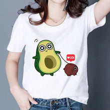 Load image into Gallery viewer, MAMACADO Women Graphic T shirts Fashion Summer T-shirts Funny Avocado Print Tees Short Sleeve Vintage Vogue Tshirts Girls
