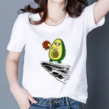 Load image into Gallery viewer, MAMACADO Women Graphic T shirts Fashion Summer T-shirts Funny Avocado Print Tees Short Sleeve Vintage Vogue Tshirts Girls
