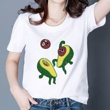 Load image into Gallery viewer, MAMACADO Women Graphic T shirts Fashion Summer T-shirts Funny Avocado Print Tees Short Sleeve Vintage Vogue Tshirts Girls
