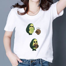 Load image into Gallery viewer, MAMACADO Women Graphic T shirts Fashion Summer T-shirts Funny Avocado Print Tees Short Sleeve Vintage Vogue Tshirts Girls
