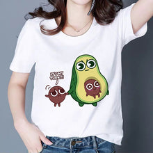 Load image into Gallery viewer, MAMACADO Women Graphic T shirts Fashion Summer T-shirts Funny Avocado Print Tees Short Sleeve Vintage Vogue Tshirts Girls
