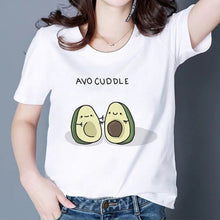 Load image into Gallery viewer, MAMACADO Women Graphic T shirts Fashion Summer T-shirts Funny Avocado Print Tees Short Sleeve Vintage Vogue Tshirts Girls
